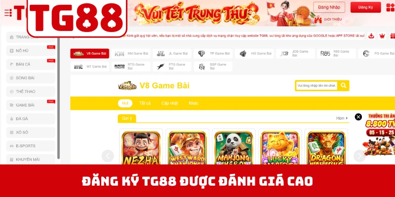 Những ưu điểm giúp khâu đăng ký TG88 được đánh giá cao