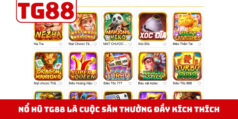 Nổ hũ TG88 là cuộc săn thưởng đầy kích thích