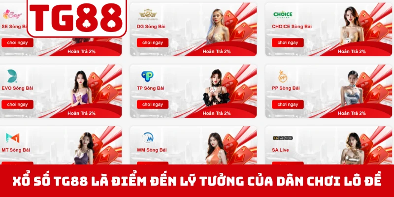 Xổ số TG88 là điểm đến lý tưởng của dân chơi lô đề